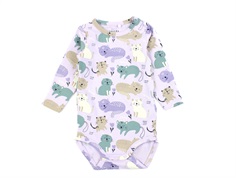 Name It orchid petal animal print bodysuit
